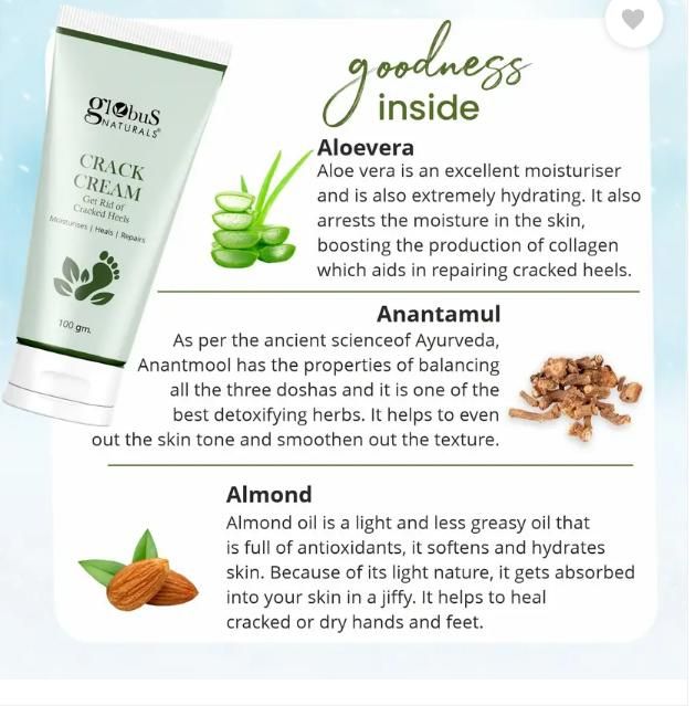 Globus Crack Cream 100 gm (Pack of 2)